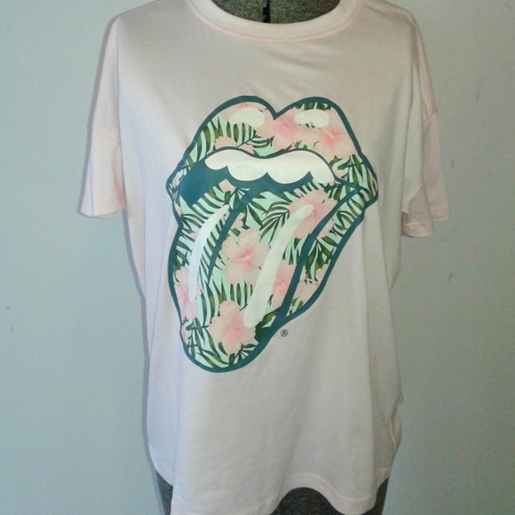 NWT The Rolling Stones Lips tongue rock XS t shirt - Picture 1 of 4